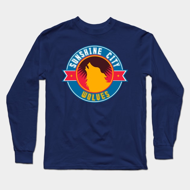 sunshine city wolves andteam Long Sleeve T-Shirt by Afire